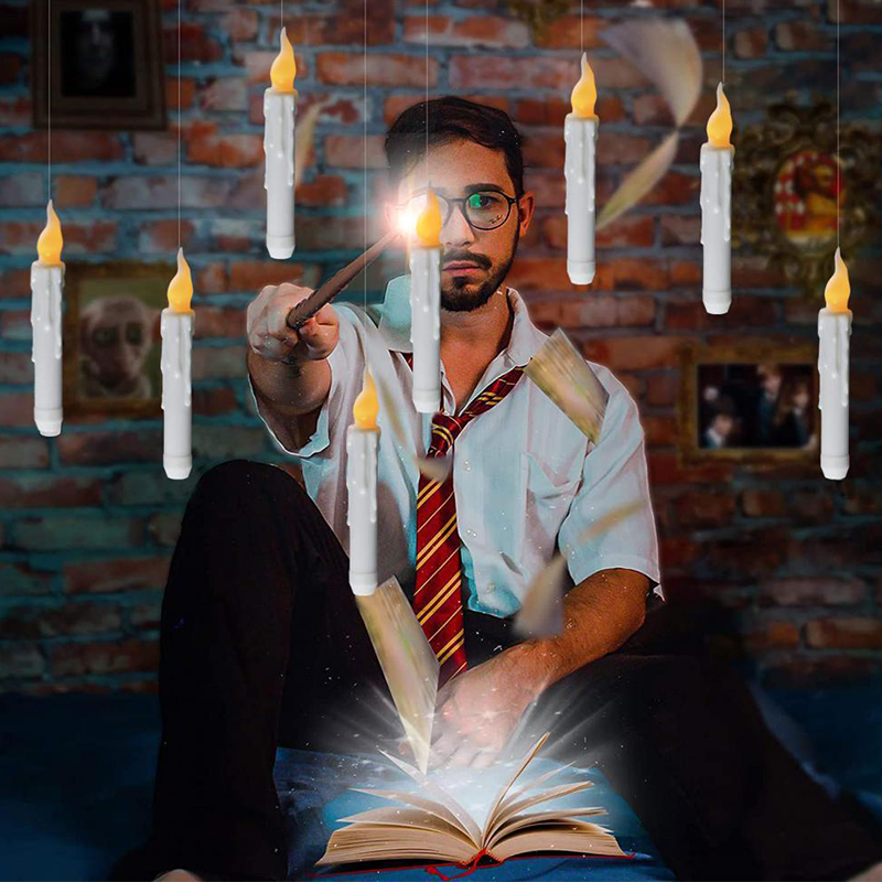 Bacchetta magica di Halloween con luce LED fluttuante telecomandata