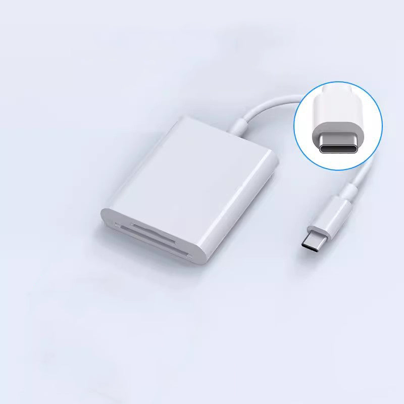 π SCONTO DEL 49%! π± Lettore di schede SD 5 in 1 per iPhone, iPad, Android β Doppio adattatore USB-C e Lightning, supporta SD/MicroSD/USB 3.0, trasferimento veloce, plug & play, nessuna app necessaria