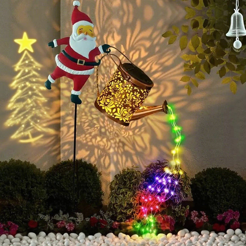 ⏰Lampada solare da giardino a forma di Babbo Natale🎅🎄