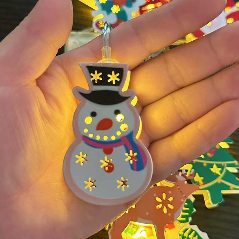 🎄 Catena luminosa decorativa natalizia a LED in ferro
