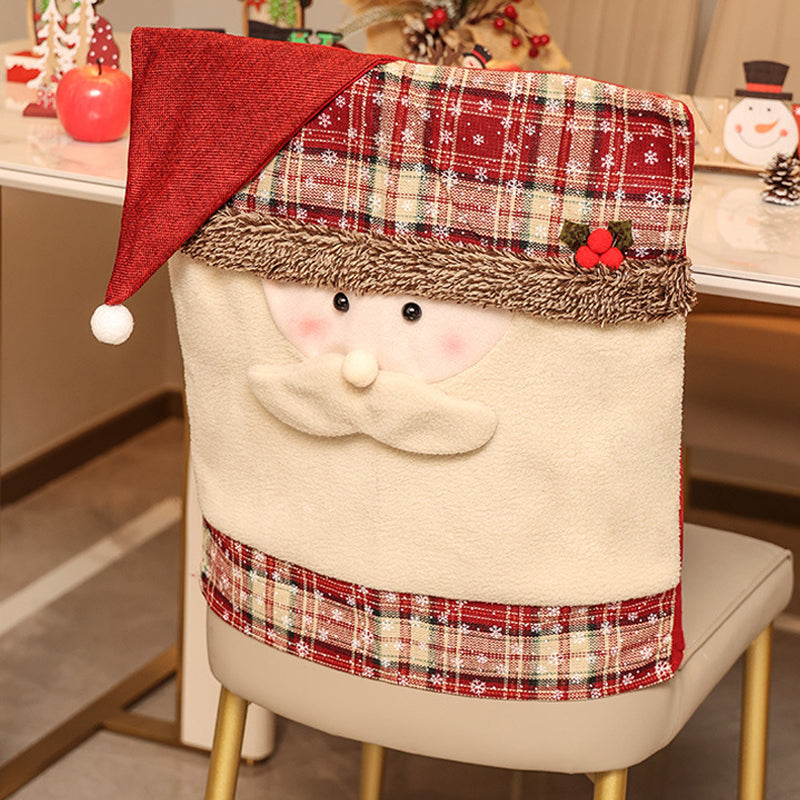 Set di sedie con decorazioni natalizie