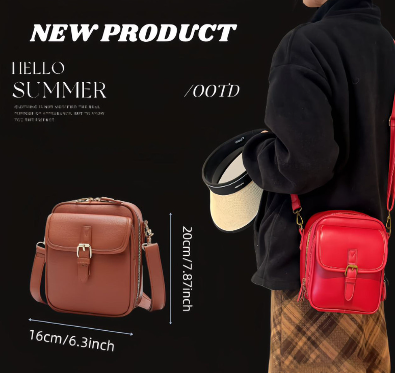 Borsa a tracolla in pelle