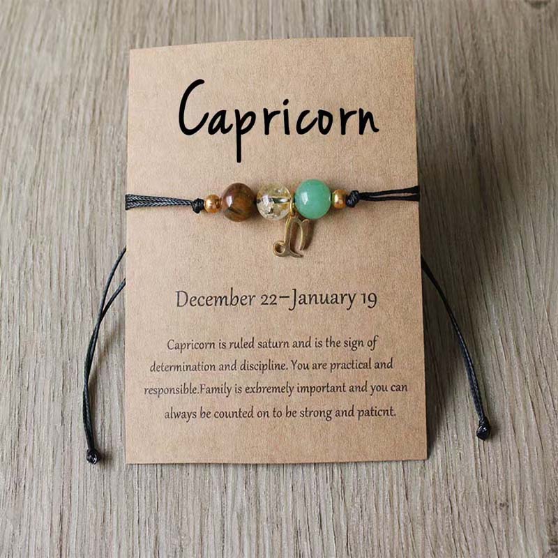 Bracciale intrecciato a mano con dodici costellazioni