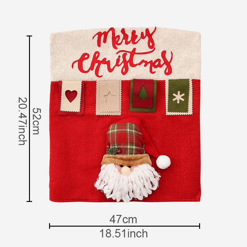 Set di sedie con decorazioni natalizie