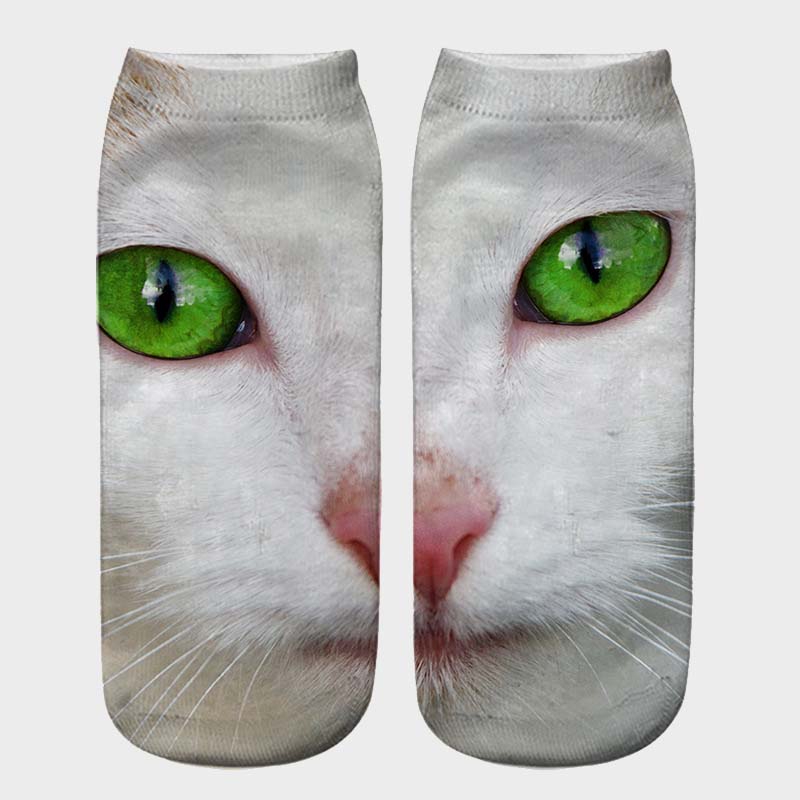🔥Saldi natalizi 49% di sconto🎄Calzini stampati in 3D con motivo occhi di gatto😺