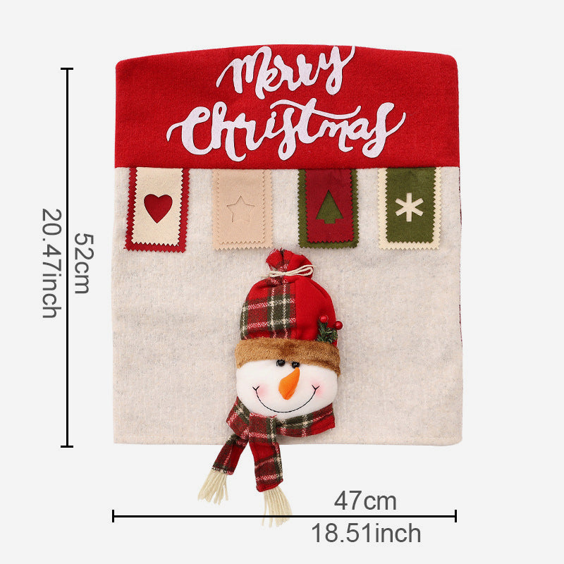 Set di sedie con decorazioni natalizie