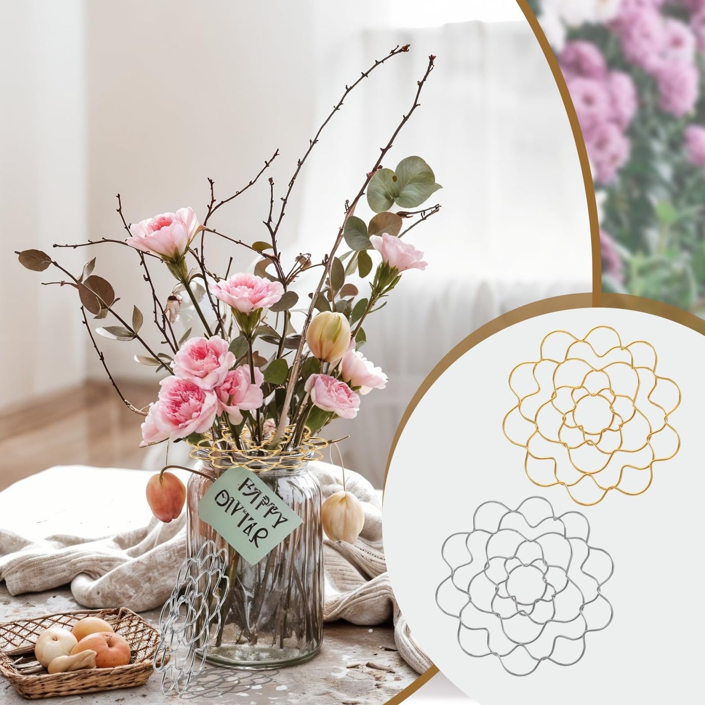 🌸Organizer a griglia floreale in acciaio inossidabile♻️