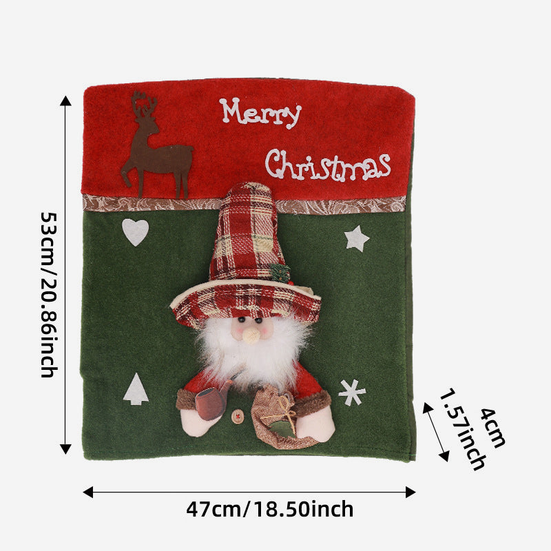 Set di sedie con decorazioni natalizie