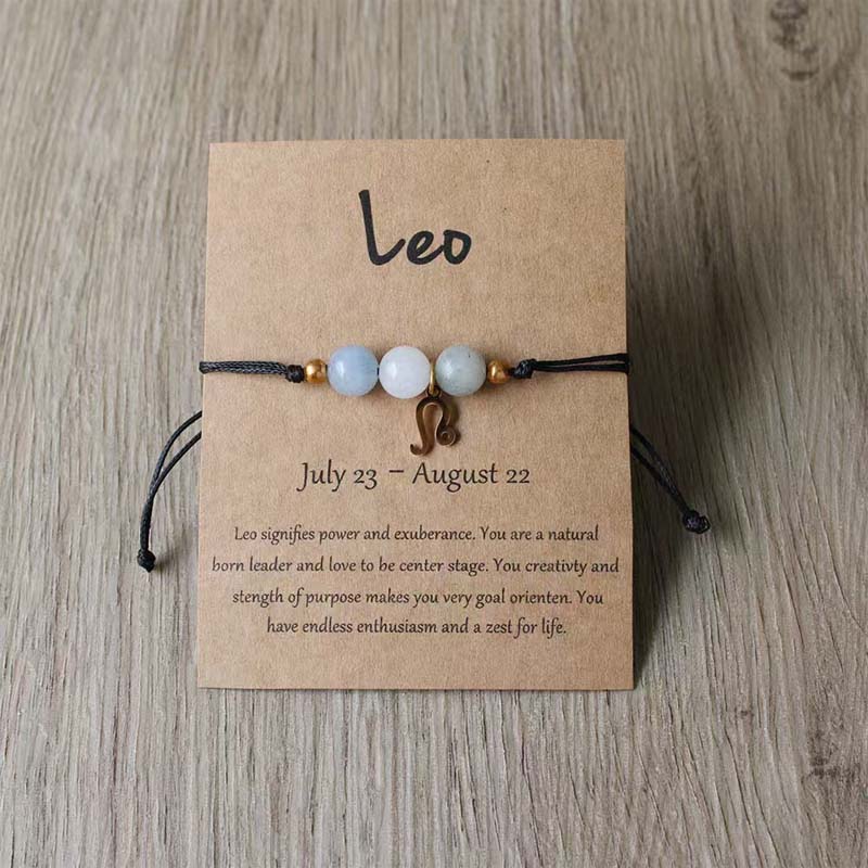 Bracciale intrecciato a mano con dodici costellazioni