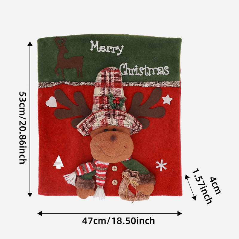 Set di sedie con decorazioni natalizie