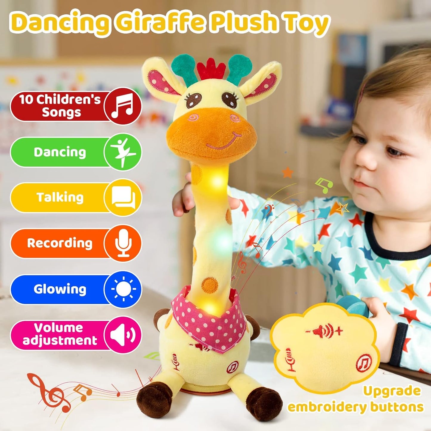 Giocattolo musicale giraffa più venduto: canta, balla e ripete quello che dici! 🦒🎵🗣️