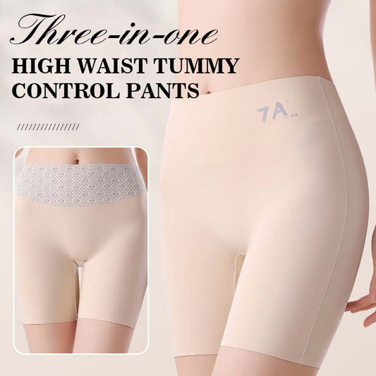 Pantaloni tre in uno a vita alta con effetto contenitivo