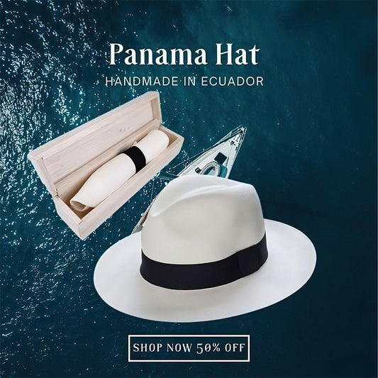 🌿Cappello Panama classico - Fatto a mano in Ecuador