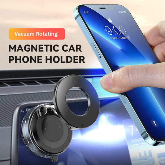 Vacuum Rotating Magnetic Car Phone Holder