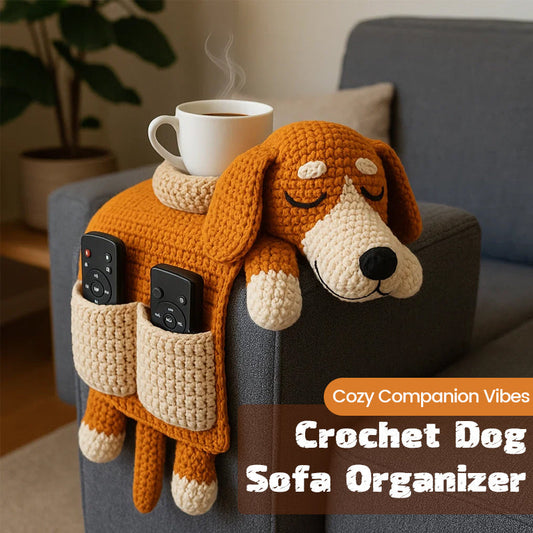 🐶 Cozy Companion Vibes – Organizer per divano per cani all'uncinetto
