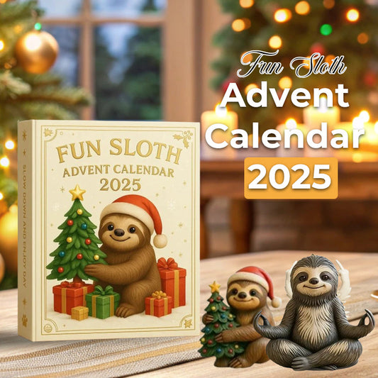 🦥🎄 Divertente calendario dell'Avvento con bradipi 2025