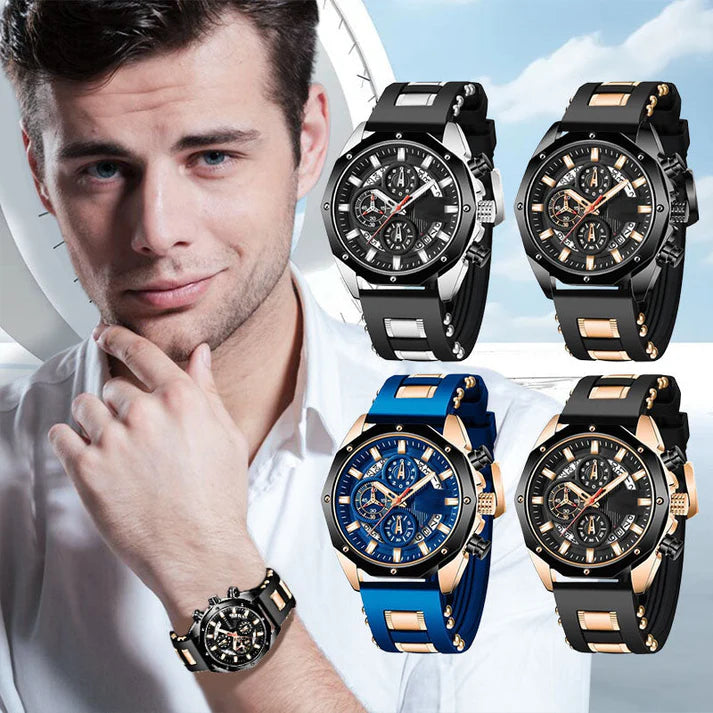 ⏳Offerta speciale a tempo limitato⏰Orologio professionale al quarzo con quadrante grande e calendario⌚