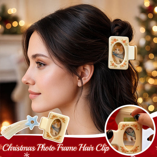 🎄✨ Fermaglio per capelli con cornice natalizi