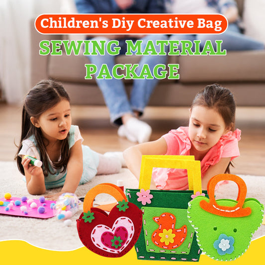 Pacchetto di materiale da cucire per borse creative per bambini