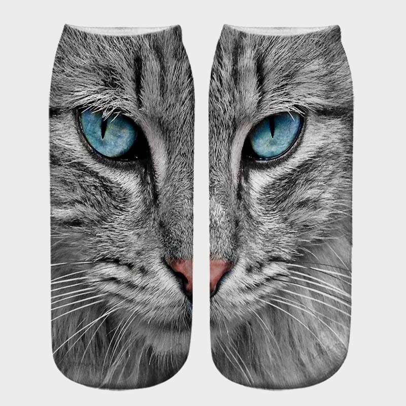🔥Saldi natalizi 49% di sconto🎄Calzini stampati in 3D con motivo occhi di gatto😺