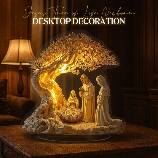 Albero della vita di Gesù Decorazione da tavolo per neonati