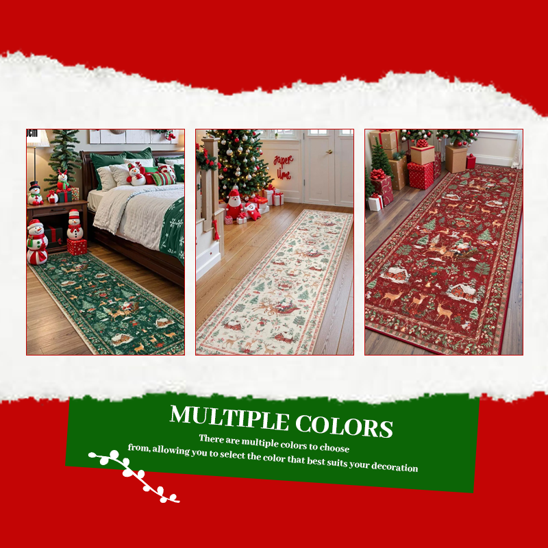 🦌Tappeto Natale Cervo Babbo Natale