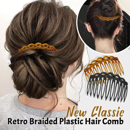 Pettinatura retrò per capelli intrecciati