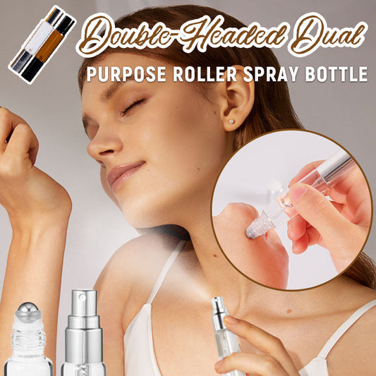 Bottiglia spray a rullo a doppia testa e doppio uso