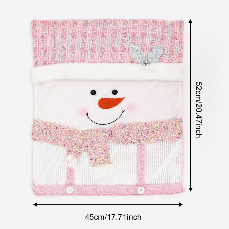 Set di sedie con decorazioni natalizie