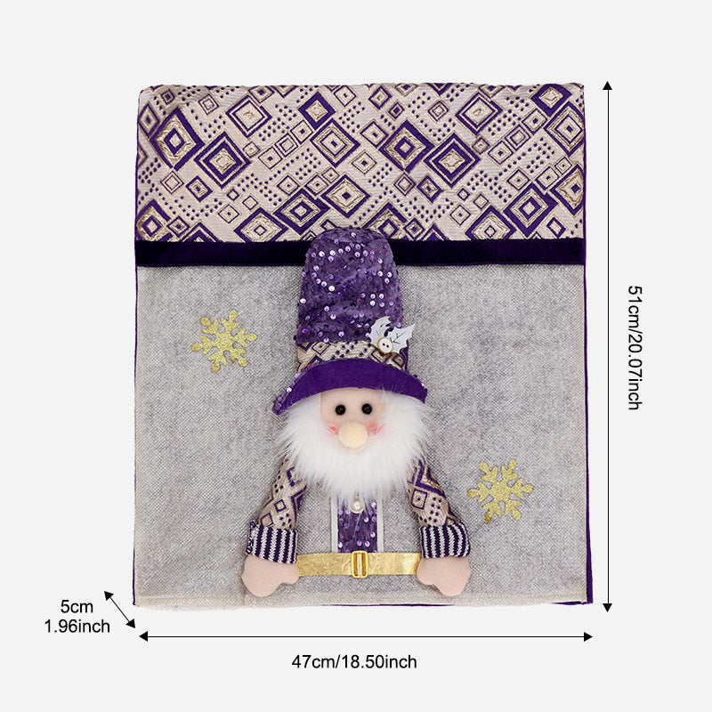 Set di sedie con decorazioni natalizie