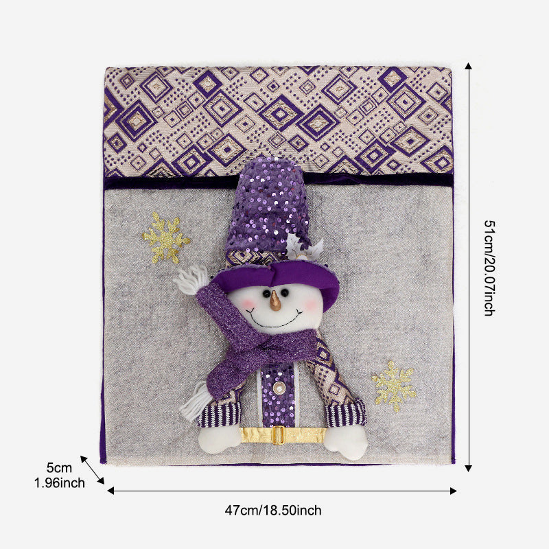 Set di sedie con decorazioni natalizie