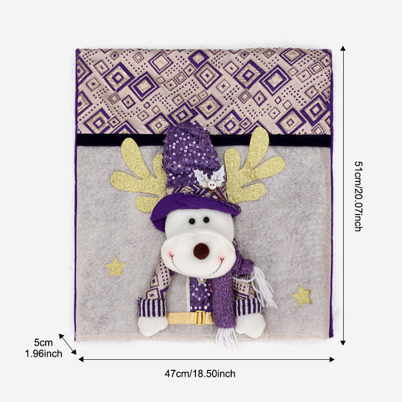 Set di sedie con decorazioni natalizie