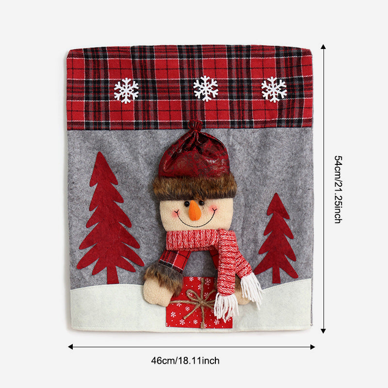 Set di sedie con decorazioni natalizie