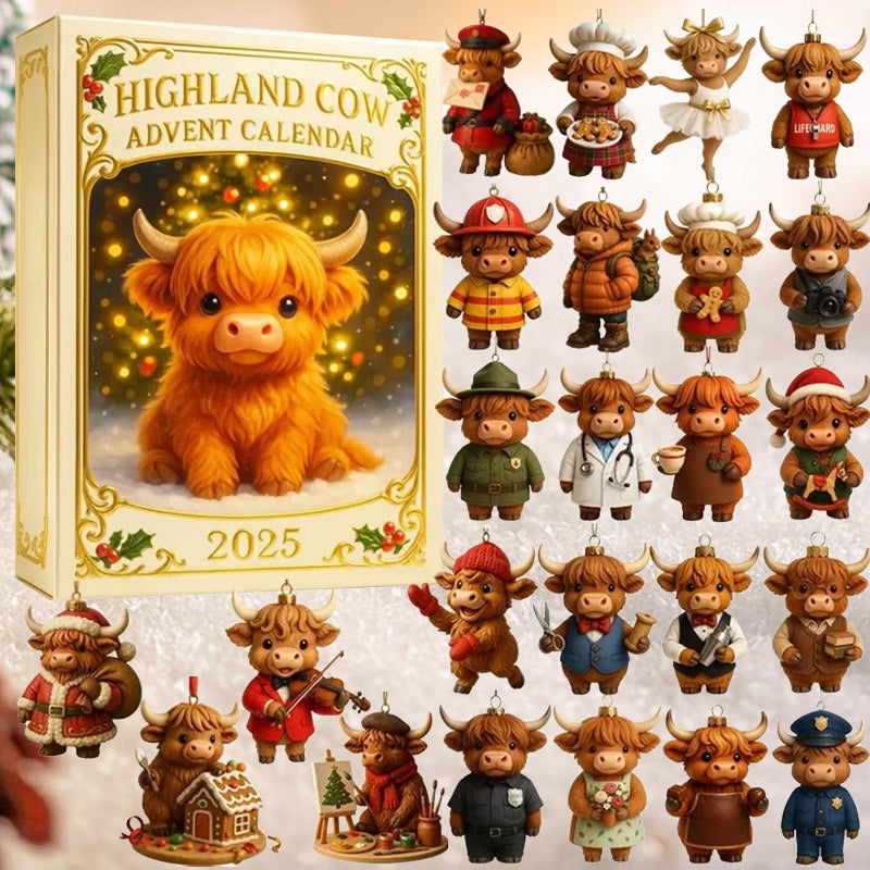 🐮🎄 Calendario dell'Avvento Highland Cow 2025