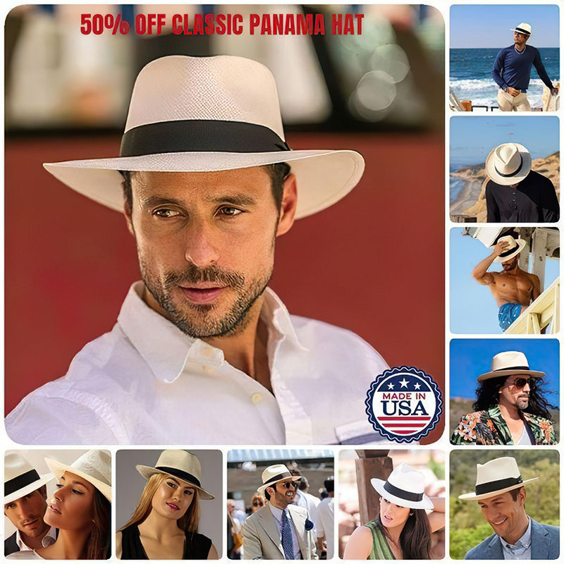 🌿Cappello Panama classico - Fatto a mano in Ecuador