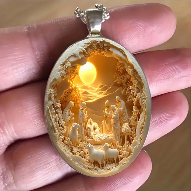 Elegante collana in vetro