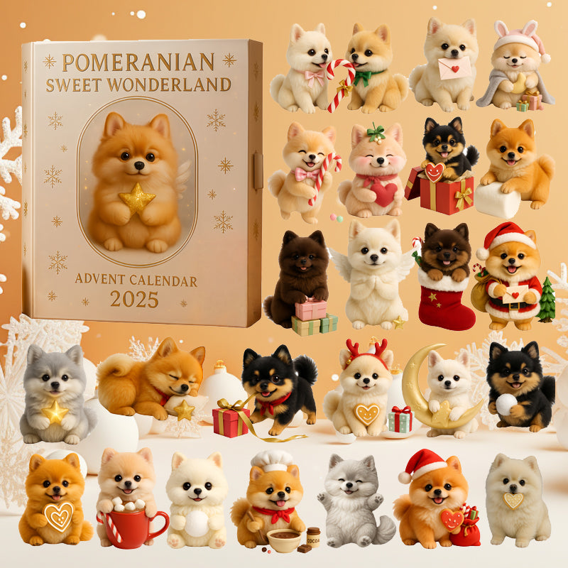 🐾✨ Calendario dell'Avvento Pomeranian Sweet Wonderland 2025