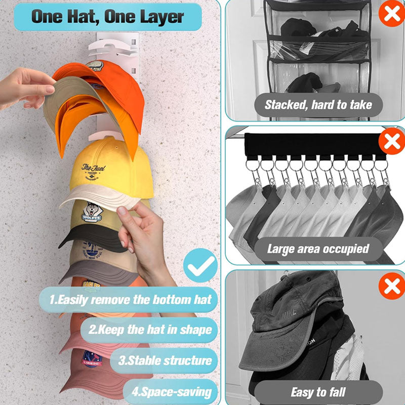 Scaffale per la conservazione dei berretti da baseball a parete