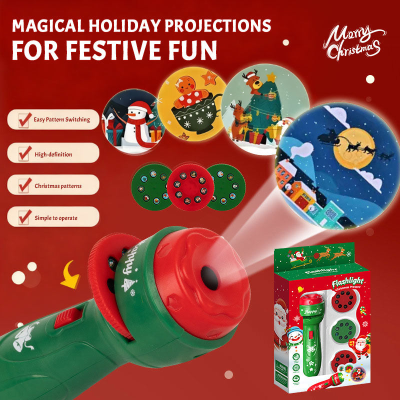 🔥Saldi natalizi 49% di sconto🎄Torcia proiettore natalizia per bambini