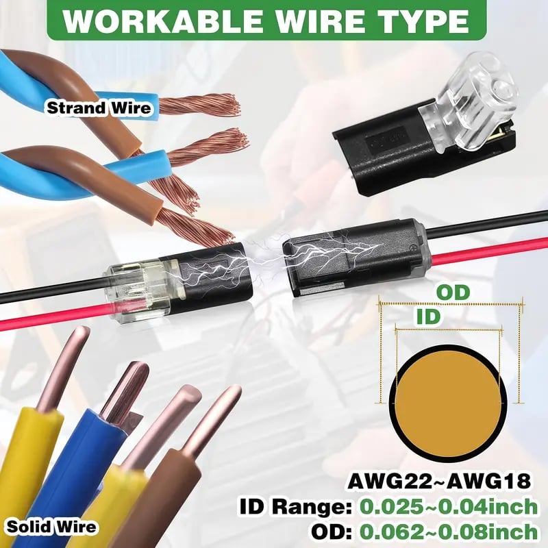 Connettore a doppio filo Connettori per strisce LED a 2 pi