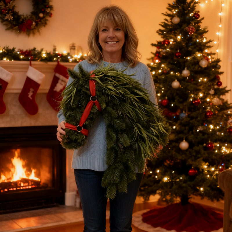 🐴Ghirlanda per porta con testa di cavallo