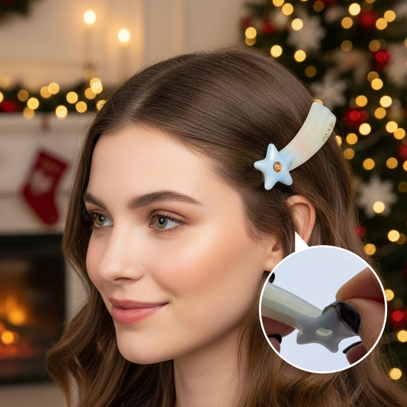 🎄✨ Fermaglio per capelli con cornice natalizi