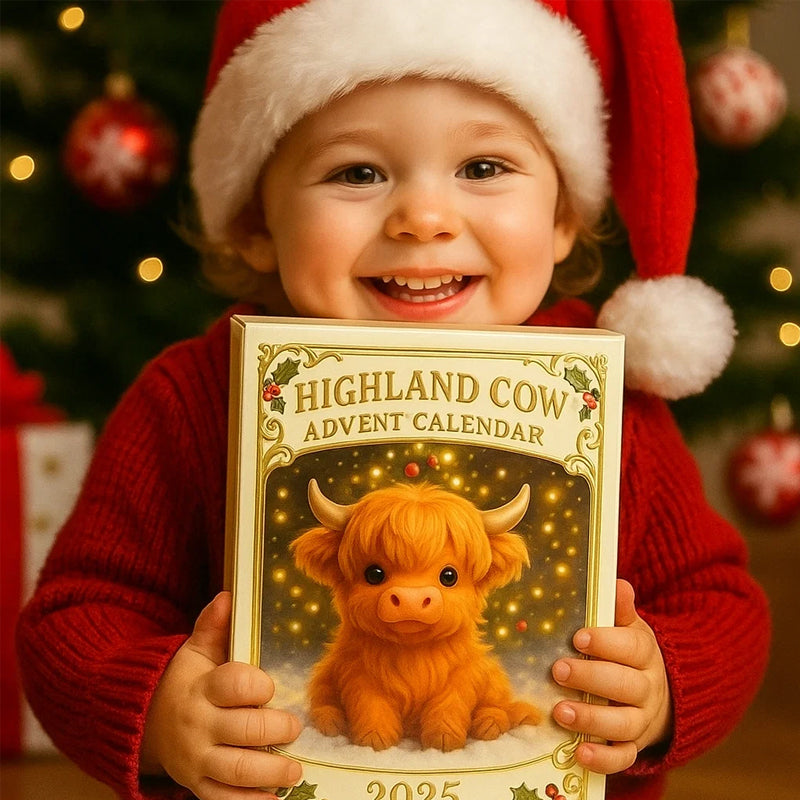 🐮🎄 Calendario dell'Avvento Highland Cow 2025
