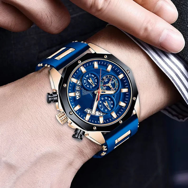 ⏳Offerta speciale a tempo limitato⏰Orologio professionale al quarzo con quadrante grande e calendario⌚