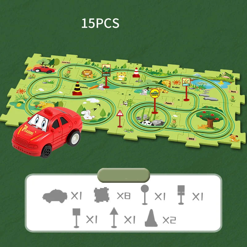 🧩Set da gioco educativo per bambini con puzzle autostrada🧩