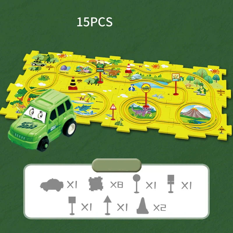 🧩Set da gioco educativo per bambini con puzzle autostrada🧩