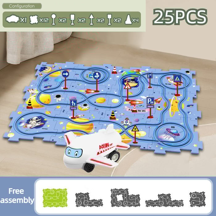 🧩Set da gioco educativo per bambini con puzzle autostrada🧩