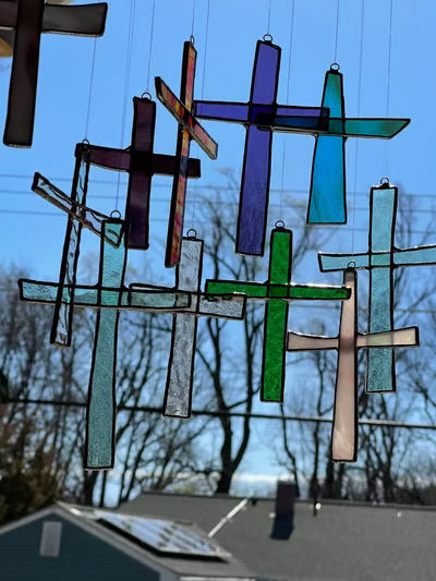 🔥Ultimo giorno 49% di sconto✨Cross Suncatcher 🌈