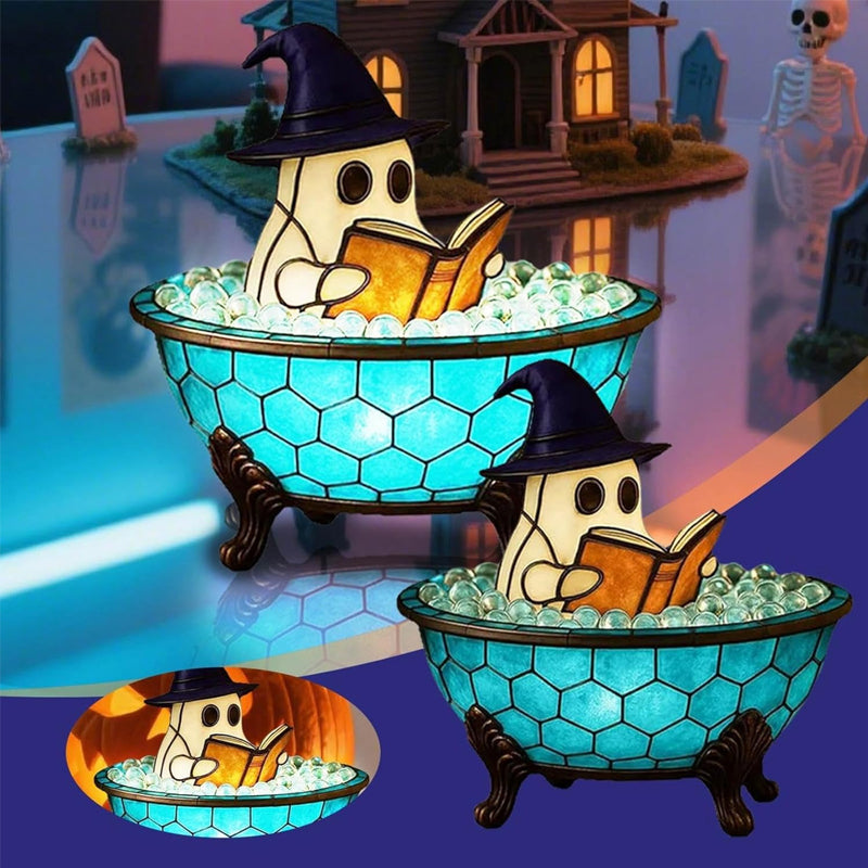 Lampada da bagno fantasma con bolle