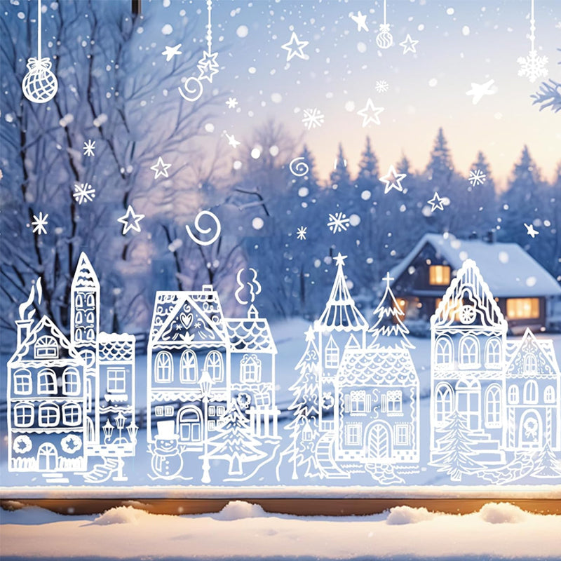 Adesivi Villaggio di Natale